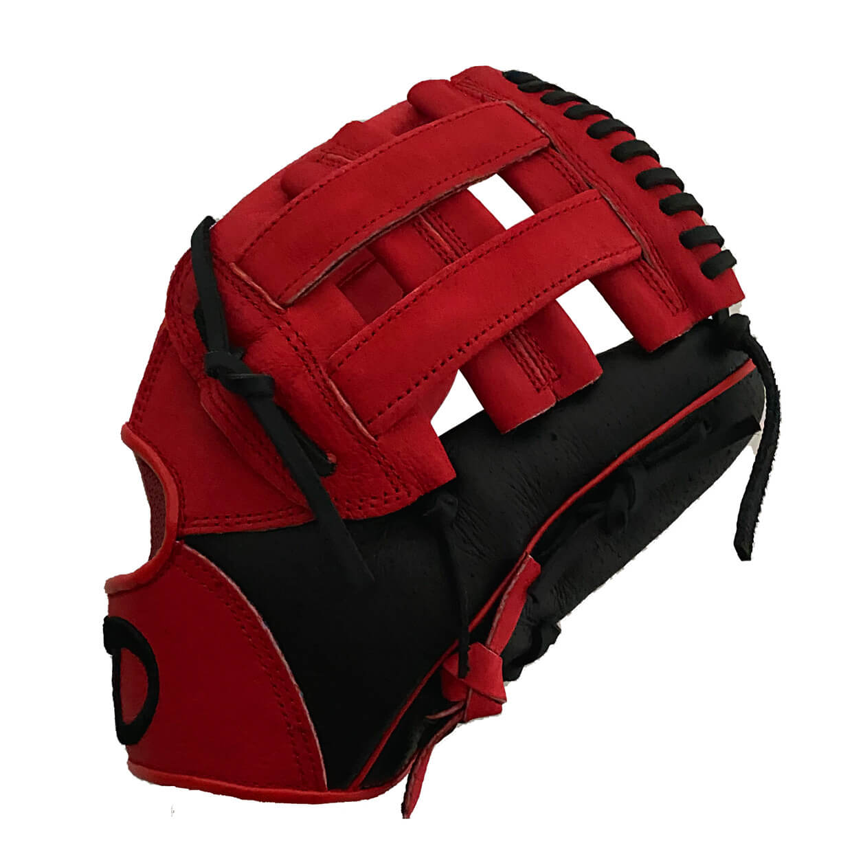 Play-ball 11.25” Red & Black Baseball Glove – Diamond King